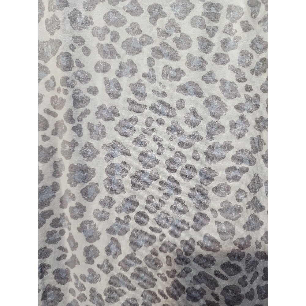 NWT Splendid Womens XS Lingerie Long NightGown Sleepware Blue Grey Leopard Print - Picture 4 of 6